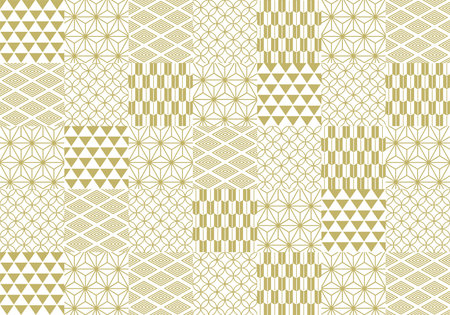 Happy New Year Japanese style illustration backgroundのイラスト素材