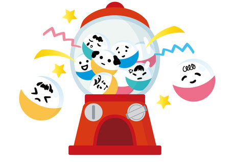 Illustration of Japanese culture "oyagacha"のイラスト素材