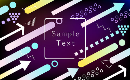 Arrow rising stylish background illustrationのイラスト素材