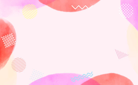 New Year watercolor New Year's card material background illustrationのイラスト素材