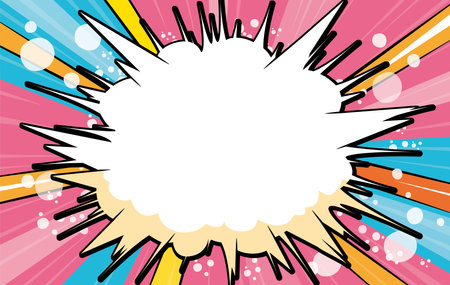 Manga comic concentrated line radiation background illustrationのイラスト素材
