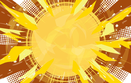 Manga comic concentrated line radiation background illustrationのイラスト素材
