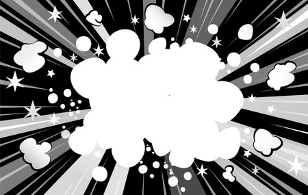 Manga comic concentrated line radiation background illustrationのイラスト素材