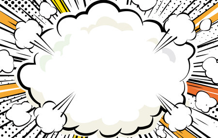 Manga comic concentrated line radiation background illustrationのイラスト素材