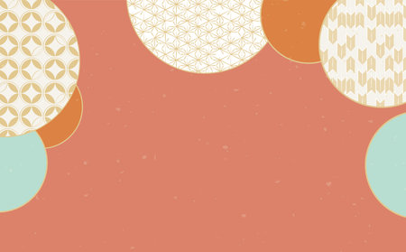 New Year New Year's card material background illustrationのイラスト素材