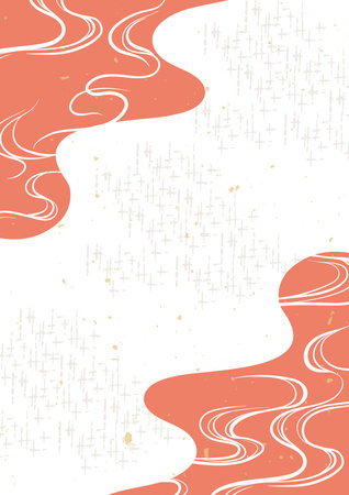 Beautiful Japanese Pattern Illustration Backgroundのイラスト素材