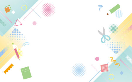 Cute Stationery Clip Artsのイラスト素材