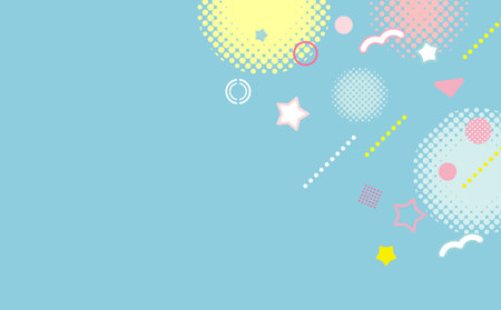 Cute Pastel Business Background Geometricのイラスト素材