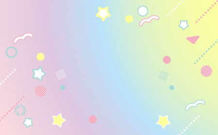 Cute Pastel Business Background Geometricのイラスト素材