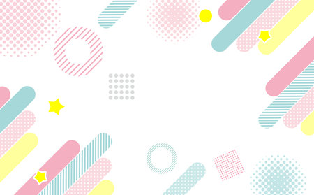 Cute Pastel Business Background Geometricのイラスト素材