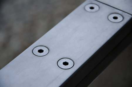 Stainless steel connection by screws
