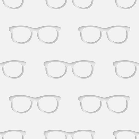  3d seamless pattern with summer fashion accessory  hipster sunglasses. のイラスト素材