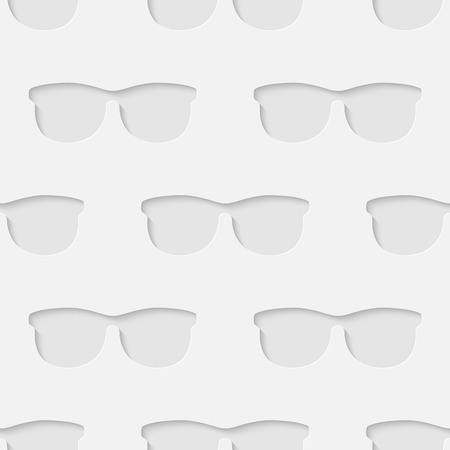 3d seamless pattern with summer fashion accessory  hipster sunglasses. のイラスト素材