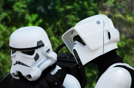 VIENNA, AUSTRIA, June 13, 2015: Star Wars characters,  stormtrooper and scout trooper at the Star...