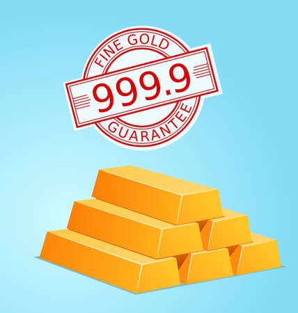 stack of gold vector illustration for various useのイラスト素材