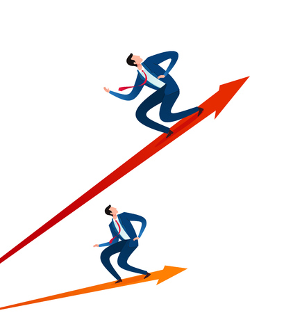 business competition to get higher positionのイラスト素材