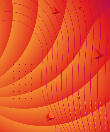 Gradient abstract composition with bright color. Modern graphic elements. Template for background, banner, poster, flyer or presentation. Vector graphic.のイラスト素材