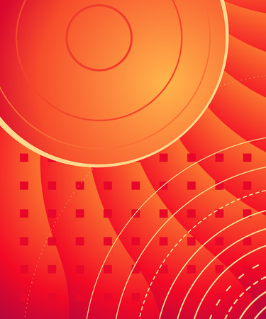 Gradient abstract composition with bright color. Modern graphic elements. Template for background, banner, poster, flyer or presentation. Vector graphic.のイラスト素材