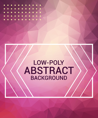 Colorful abstract low poly decoration. Geometric vector background. Modern and futuristic.のイラスト素材