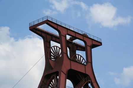 Shaft XII of the famous coal-mine Zollverein - World Heritage Center and industrial culture site...