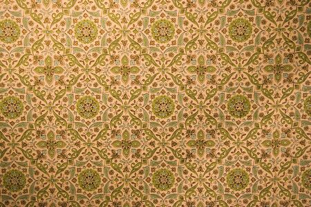 vintage wallpaper with rosettes - washed-out colorsの写真素材