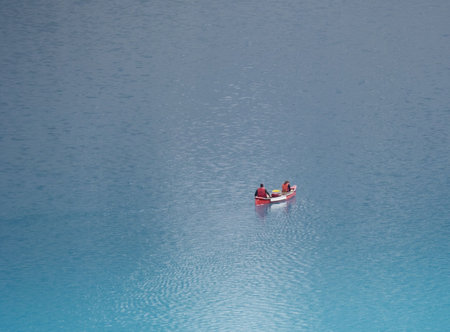 canoe on the moraine lake - banff national park, canada - 
