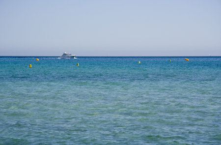 speedboat in action