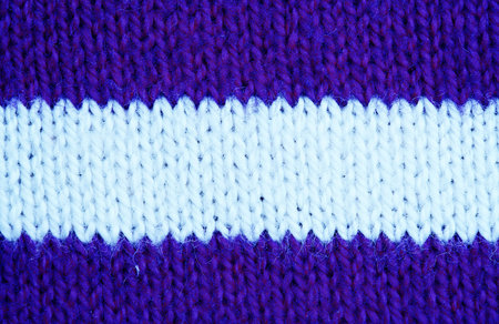 Striped Textile Background – Macro of a Knitting Pattern