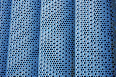 Metal Stairs with Grid - Modern Architectureの写真素材