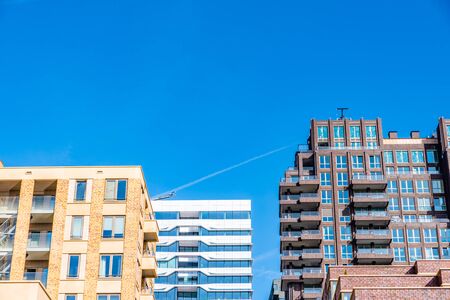 Amsterdam 29 September 2019 glass tower buildings in the financial center of the  city of Amsterdam in Holland the Netherlands called the zuid-asのeditorial素材