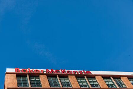 Amsterdam 29 September 2019 glass tower buildings in the financial center of the  city of Amsterdam in Holland the Netherlands called the Zuid-asのeditorial素材