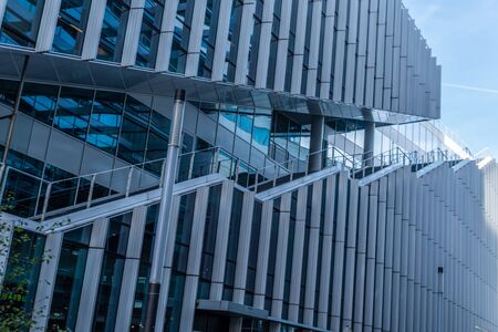 Amsterdam 29 September 2019 glass tower buildings in the financial center of the  city of Amsterdam in Holland the Netherlands called the Zuid-asのeditorial素材