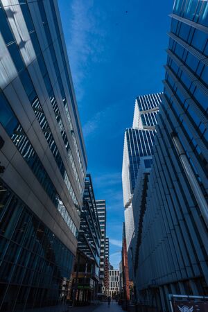 Amsterdam 29 September 2019 glass tower buildings in the financial center of the  city of Amsterdam in Holland the Netherlands called the Zuid-asのeditorial素材