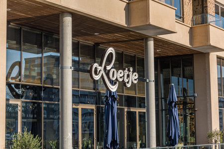 Amsterdam 29 September 2019 glass tower buildings in the financial centre of the  city of Amsterdam in Holland the Netherlands called the Zuidasのeditorial素材