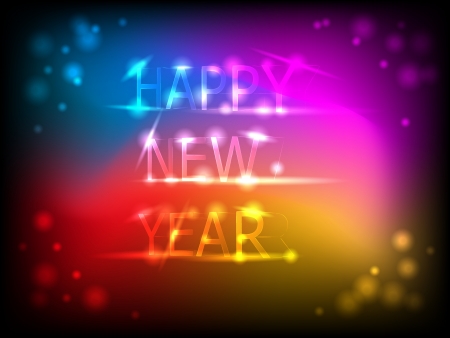 Colorful  Happy New Year  background vector illustrationのイラスト素材