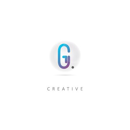 Abstract Initial Letter G Logo Design with Bubble element. Vector Illustration Templateのイラスト素材