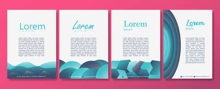 Abstract Blue Background Poster Set. Abstract with a mixture of blue gradient. Abstract designs are suitable for Posters, Covers, Layouts, Backgrounds, Artwork, Wall Art, Print, Illustrations, etc.のイラスト素材