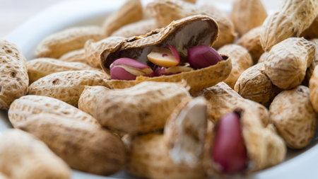 Peanuts Close up (Arachis hypogaea)