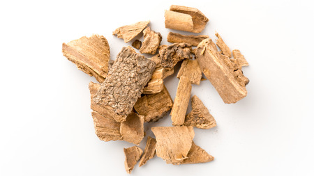 Ayurvedic Medicine:  Karanda  Isolated on White Backgroundの写真素材