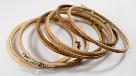 Embroidery hoopsの写真素材