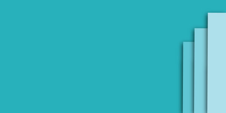 abstract paper cut background , green tosca paper cut background illustration with copy space. can...