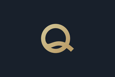 Letter Q logo design . modern and creative logo . vector illustrationのイラスト素材