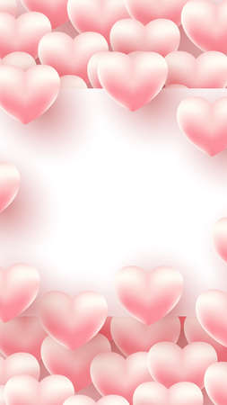 Happy Valentine's Day . Valentine Day Greeting Card . Vector illustrationsのイラスト素材