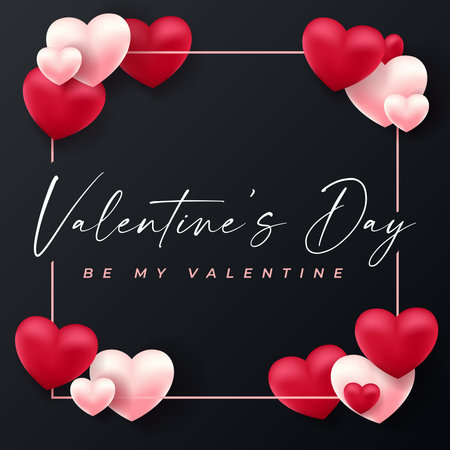 Happy Valentines day . Valentine day background design . Vector illustration. Wallpaper, flyers, invitation, posters, brochure, banners.のイラスト素材