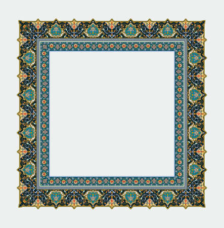 Islamic floral pattern, Moorish patterns inspired by Islamic Illustration Vector Illustrationのイラスト素材