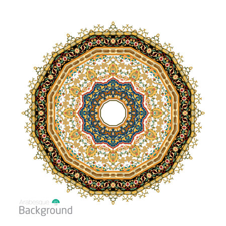 Luxury geometric patterns, Abstract background with Islamic ornament, Arabic geometric pattern, arabesque floral Design.のイラスト素材