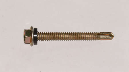 Roof bolts isolated on white backgroundの写真素材