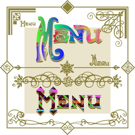  calligraphic elements vintage ornament set のイラスト素材