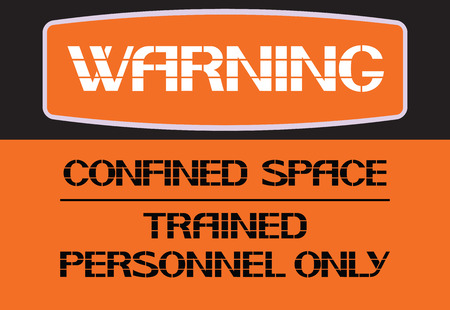 Stencil text in the poster dedicated to human behavior and safety.のイラスト素材