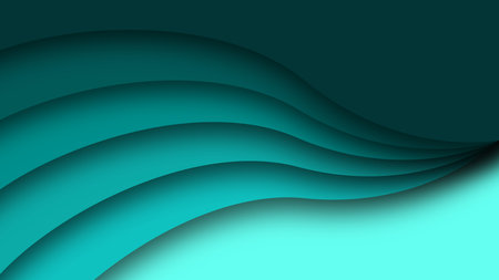 Abstract wavy background. Paper cut style. Vector illustration for your designのイラスト素材
